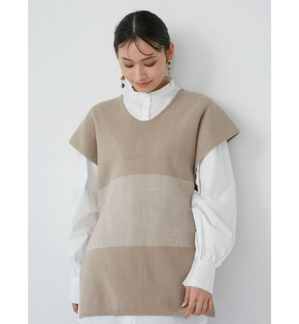 MURUA「レイヤードニットシャツワンピース」|ワンピース|