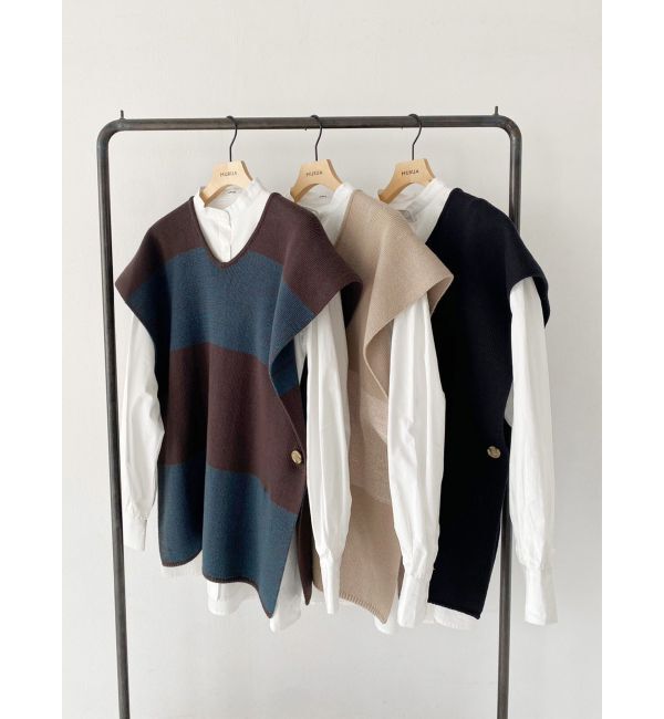 MURUA「レイヤードニットシャツワンピース」|ワンピース|