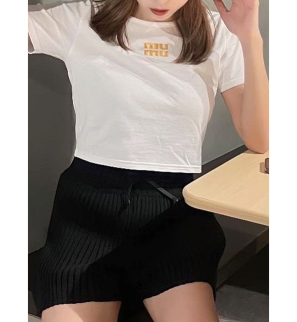 MURUA「リブニットキュロット【ショートパンツ】」|キュロット|