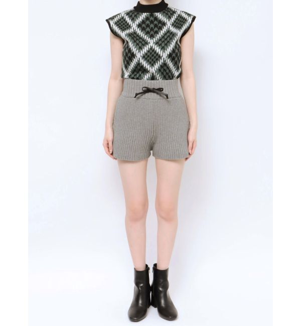 MURUA「リブニットキュロット【ショートパンツ】」|キュロット|