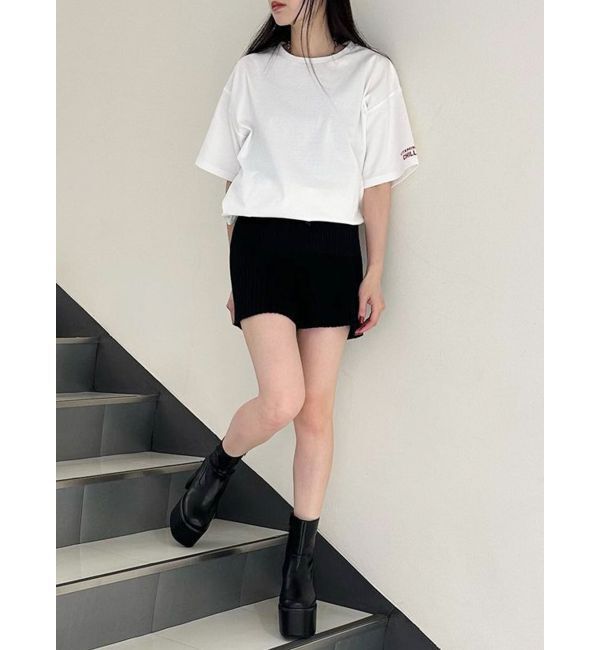 MURUA「リブニットキュロット【ショートパンツ】」|キュロット|