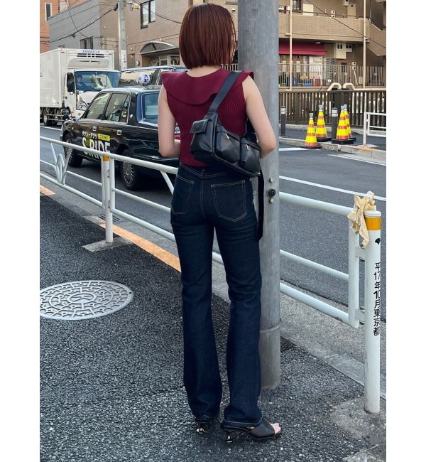 MURUA「ハイウエストヴィンテージフレアデニム」|デニム|