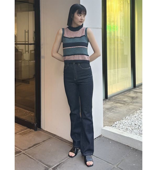 MURUA「ハイウエストヴィンテージフレアデニム」|デニム|