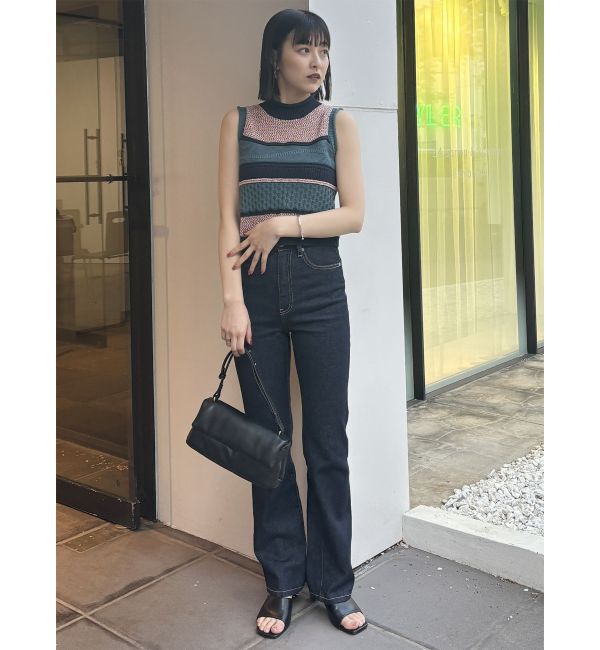 MURUA「ハイウエストヴィンテージフレアデニム」|デニム|