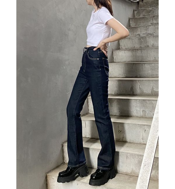 MURUA「ハイウエストヴィンテージフレアデニム」|デニム|