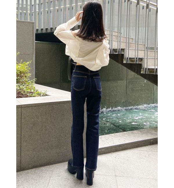 MURUA「ハイウエストヴィンテージフレアデニム」|デニム|