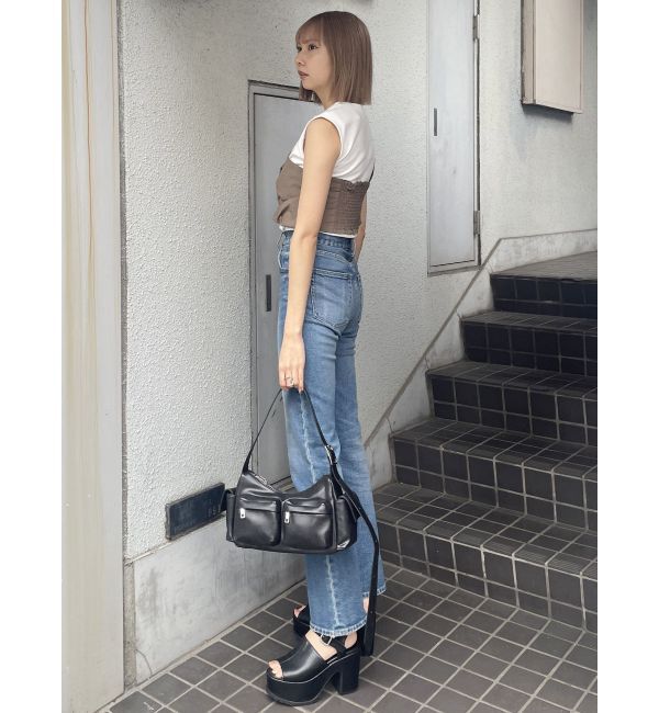 MURUA「ハイウエストヴィンテージフレアデニム」|デニム|