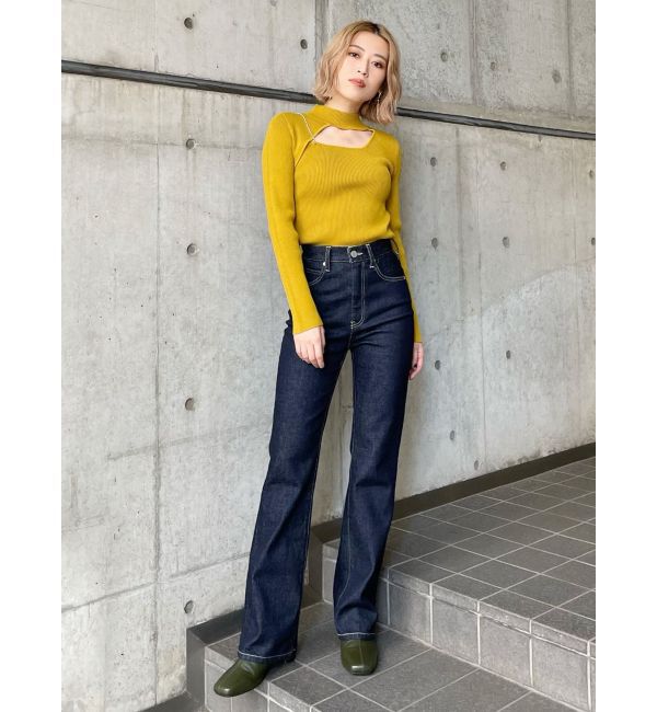 MURUA「ハイウエストヴィンテージフレアデニム」|デニム|