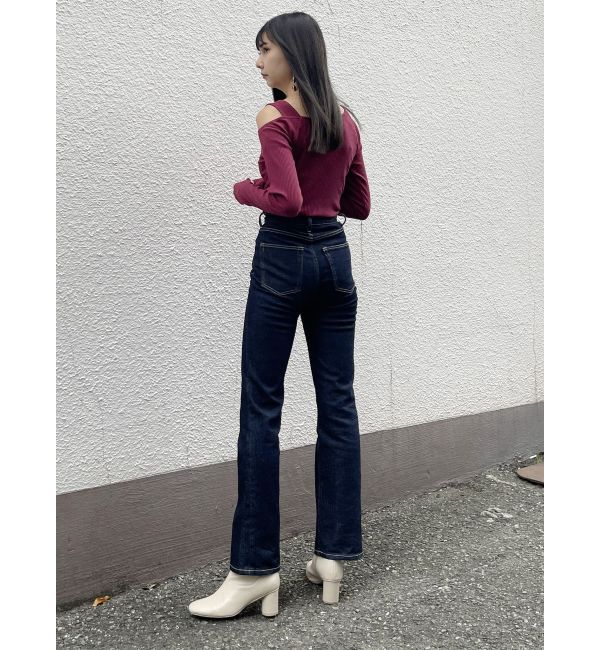 MURUA「ハイウエストヴィンテージフレアデニム」|デニム|