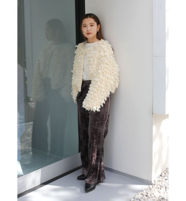 Ungrid「ベロア刺繍ラフパンツ」|その他|