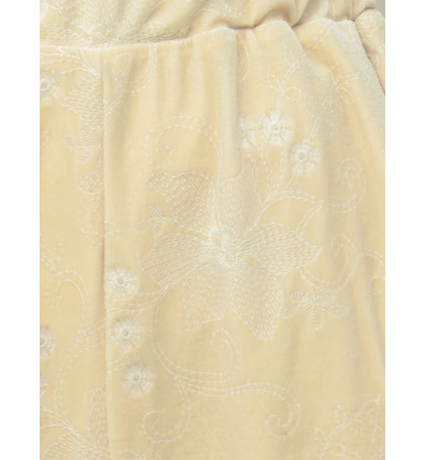 Ungrid「ベロア刺繍ラフパンツ」|その他|