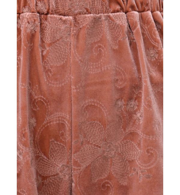 Ungrid「ベロア刺繍ラフパンツ」|その他|
