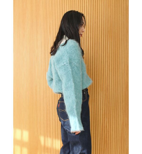 Ungrid「Vネック起毛ルーズニット」|ニット・セーター|