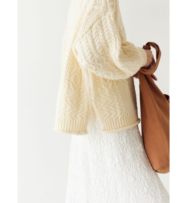 Ungrid「【WEB限定】パッチワークケーブルニット」|ニット・セーター|