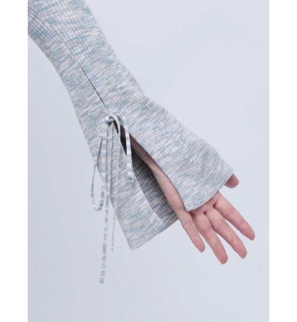 LAGUNAMOON「リボンカラーネックニットワンピース」|ワンピース|