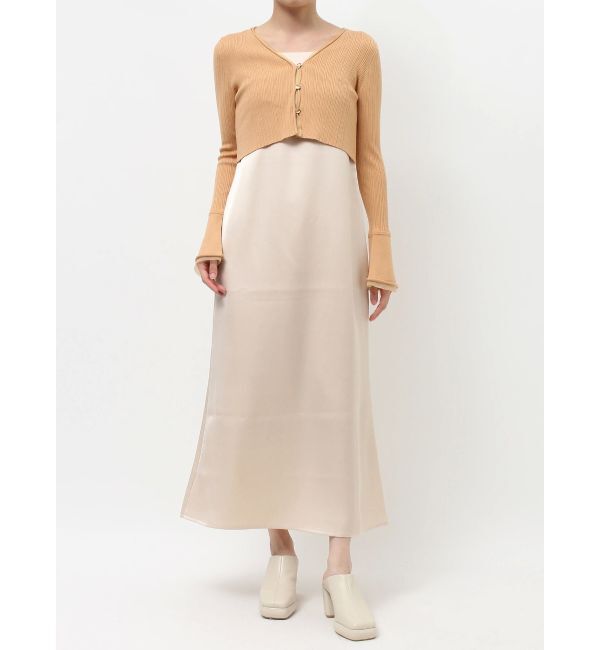 LAGUNAMOON「シアーデザインカーデセットキャミワンピース」|ワンピース|