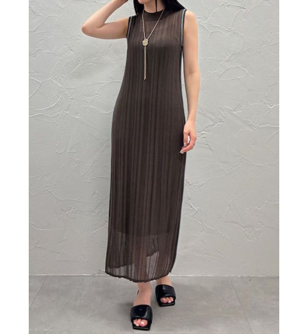 LAGUNAMOON「【WEB限定】ラインニットワンピース」|ワンピース|