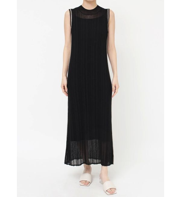 LAGUNAMOON「【WEB限定】ラインニットワンピース」|ワンピース|