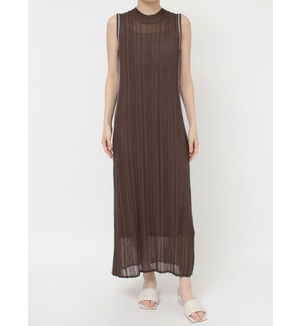 LAGUNAMOON「【WEB限定】ラインニットワンピース」|ワンピース|