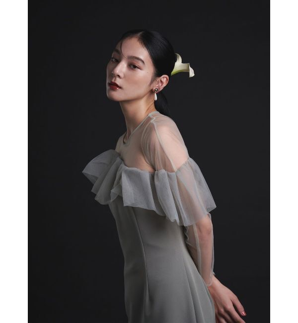 LAGUNAMOON「LADYアシンメトリーフリルドレス」|ドレス|