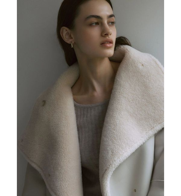 LAGUNAMOON「【REVIVAL】フェイクムートンスタンドカラーコート」|その他|