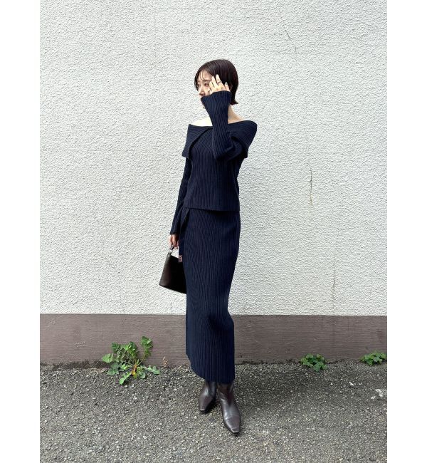 LAGUNAMOON「【POLO BCSコラボ】Iラインニットスカート」|スカート|