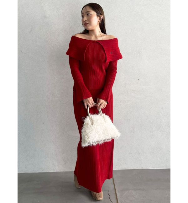 LAGUNAMOON「【POLO BCSコラボ】Iラインニットスカート」|スカート|