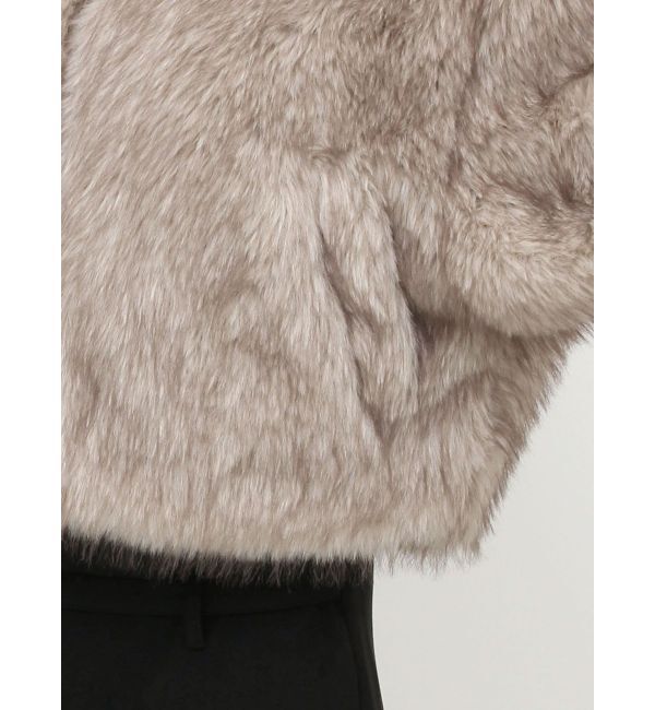 EVRIS「フェイクファーショートブルゾン」|ブルゾン・スタジャン|