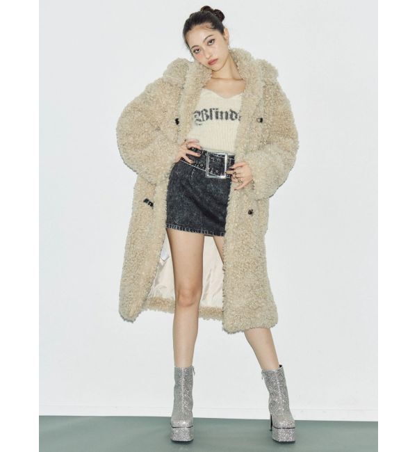 EVRIS「ラメロゴシャギーオフショルニットトップス」|ニット・セーター|