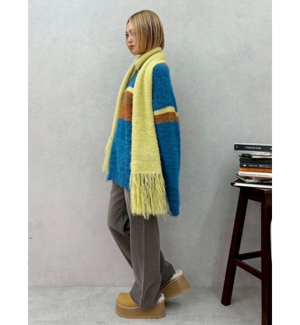 EVRIS「マフラーSETシャギーニットトップス」|ニット・セーター|