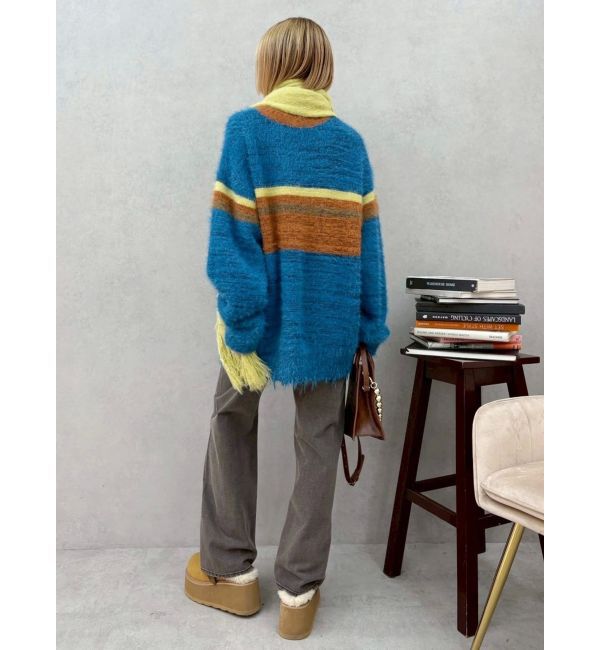 EVRIS「マフラーSETシャギーニットトップス」|ニット・セーター|