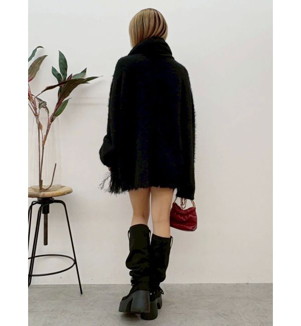 EVRIS「マフラーSETシャギーニットトップス」|ニット・セーター|