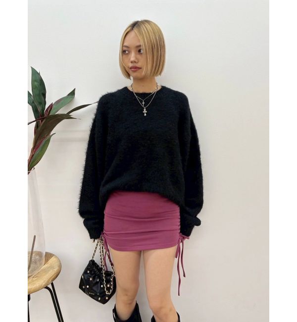 EVRIS「マフラーSETシャギーニットトップス」|ニット・セーター|