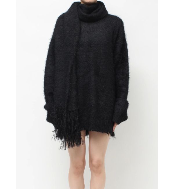 EVRIS「マフラーSETシャギーニットトップス」|ニット・セーター|