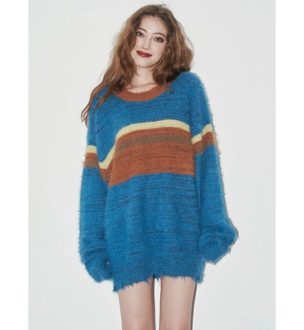 EVRIS「マフラーSETシャギーニットトップス」|ニット・セーター|