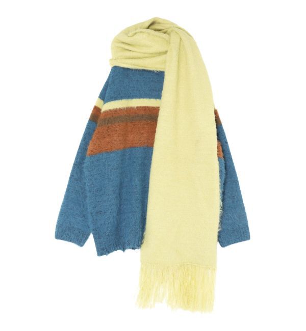 EVRIS「マフラーSETシャギーニットトップス」|ニット・セーター|