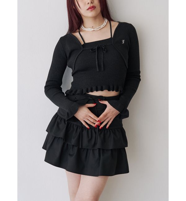 jouetie「フリルニットアンサンブル」|ニット・セーター|