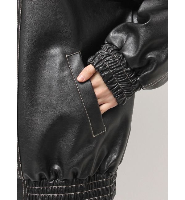 GYDA「Gバックエンボスジャケット」|ブルゾン・スタジャン|