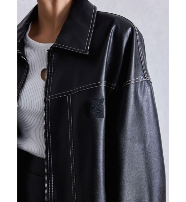 GYDA「Gバックエンボスジャケット」|ブルゾン・スタジャン|