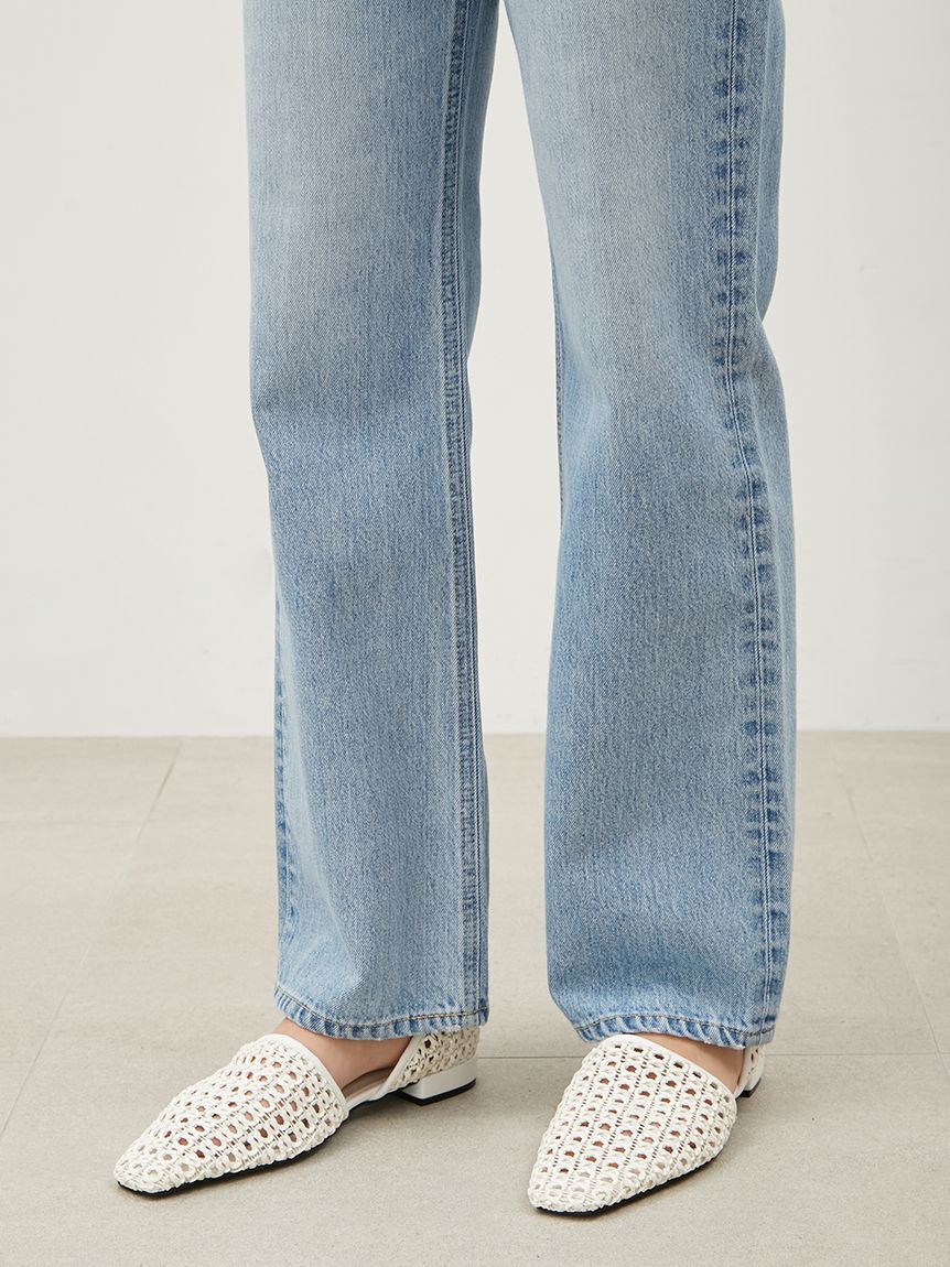 Mila Owen「ミッドライズストレートデニムパンツ【ウォッシャブル】」|デニム|