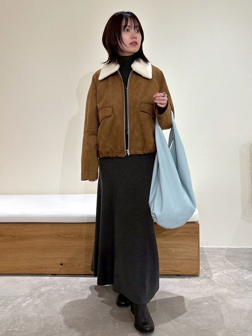 Mila Owen「【セットアイテム】ハイネックノースリニットナロースカートSET」|ワンピース|