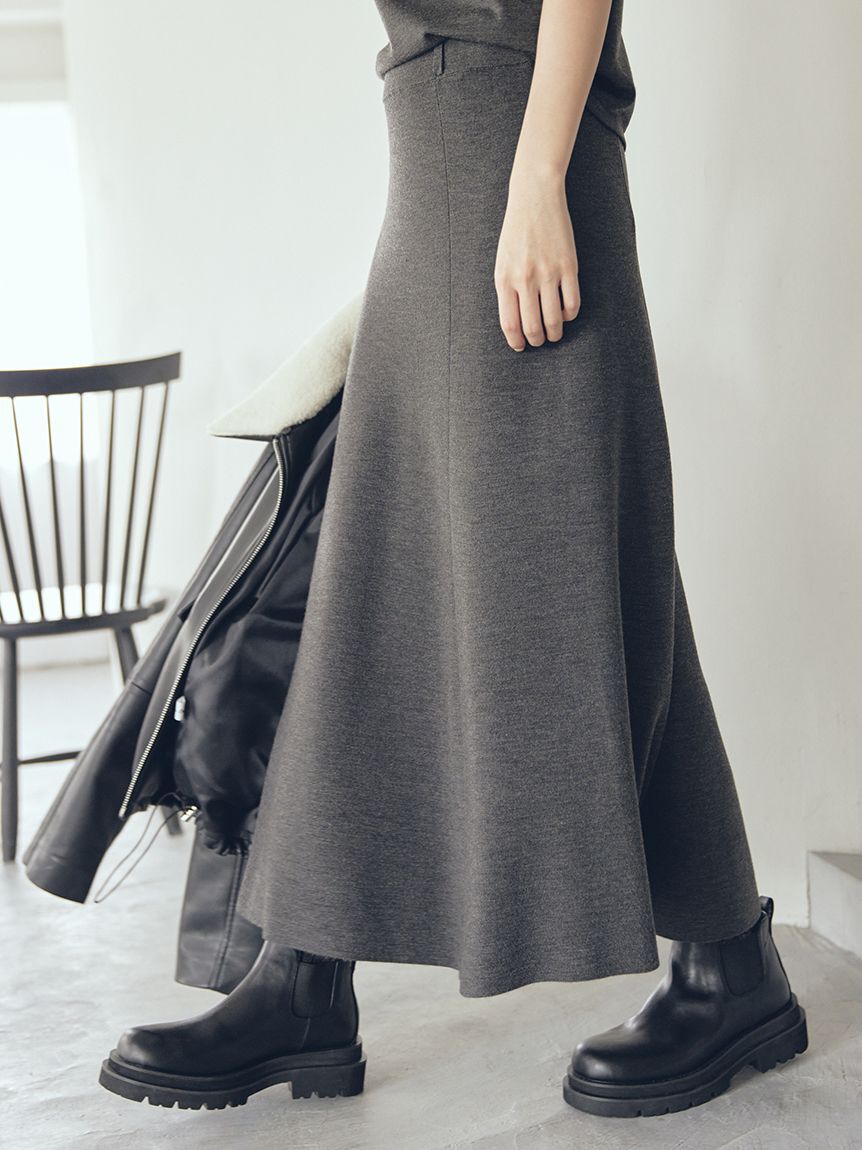 Mila Owen「【セットアイテム】ハイネックノースリニットナロースカートSET」|ワンピース|