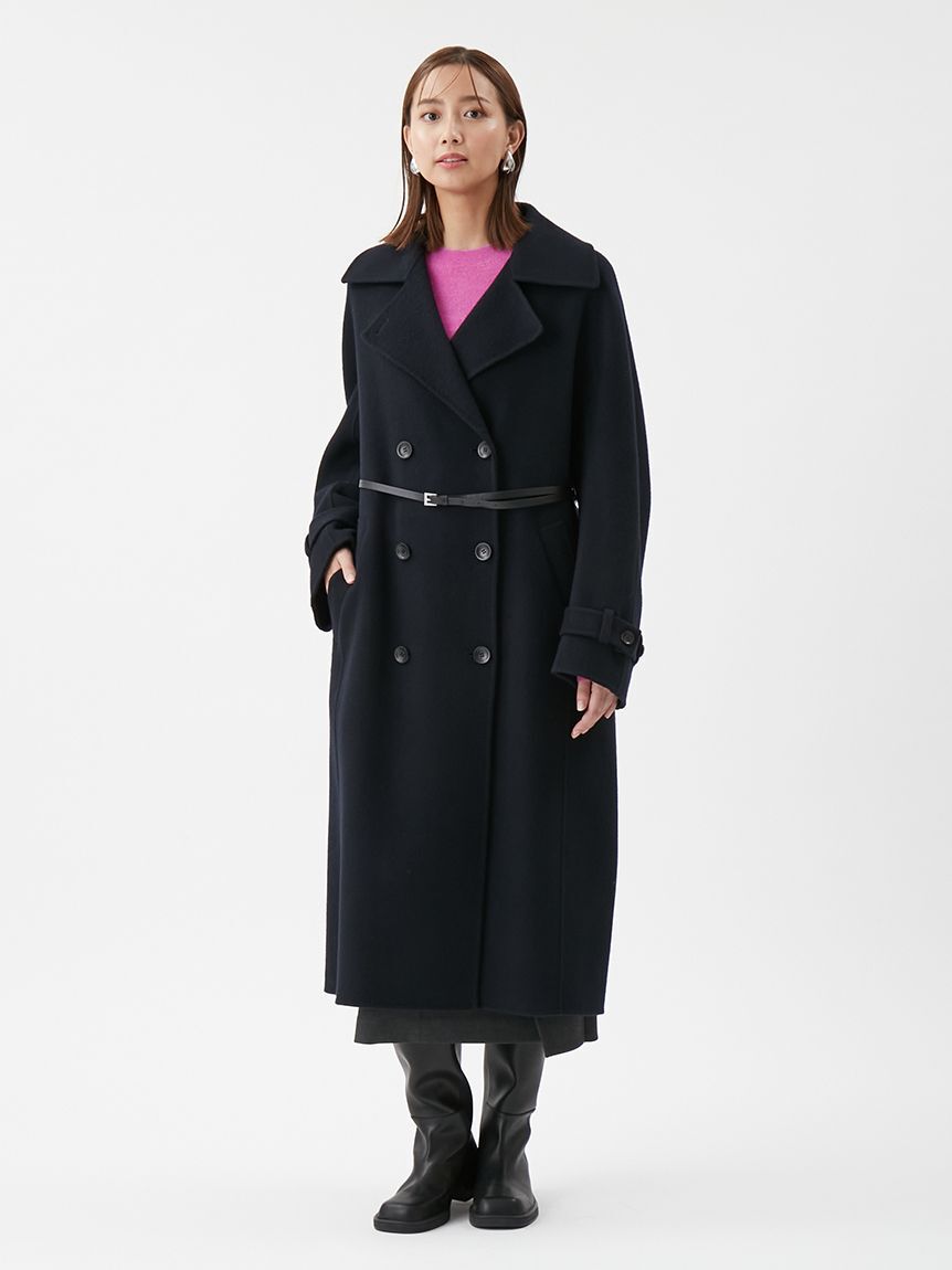 Mila Owen「ベルト付きリバーピーコート」|ピーコート|
