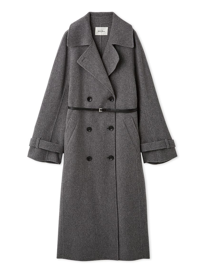 Mila Owen「ベルト付きリバーピーコート」|ピーコート|