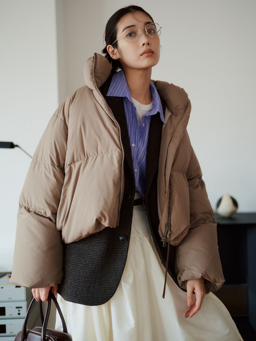 emmi atelier「クロップドフォルムダウンコート」|ダウン|