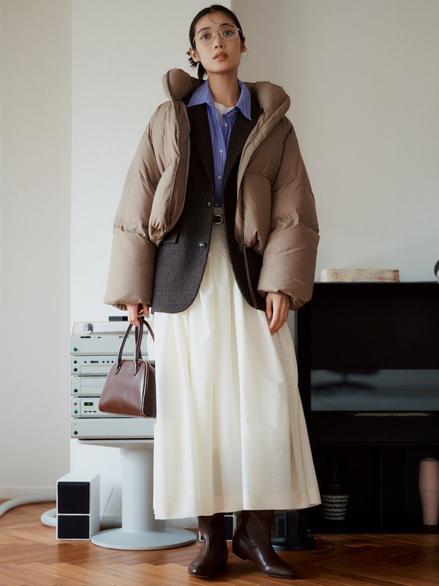 emmi atelier「クロップドフォルムダウンコート」|ダウン|