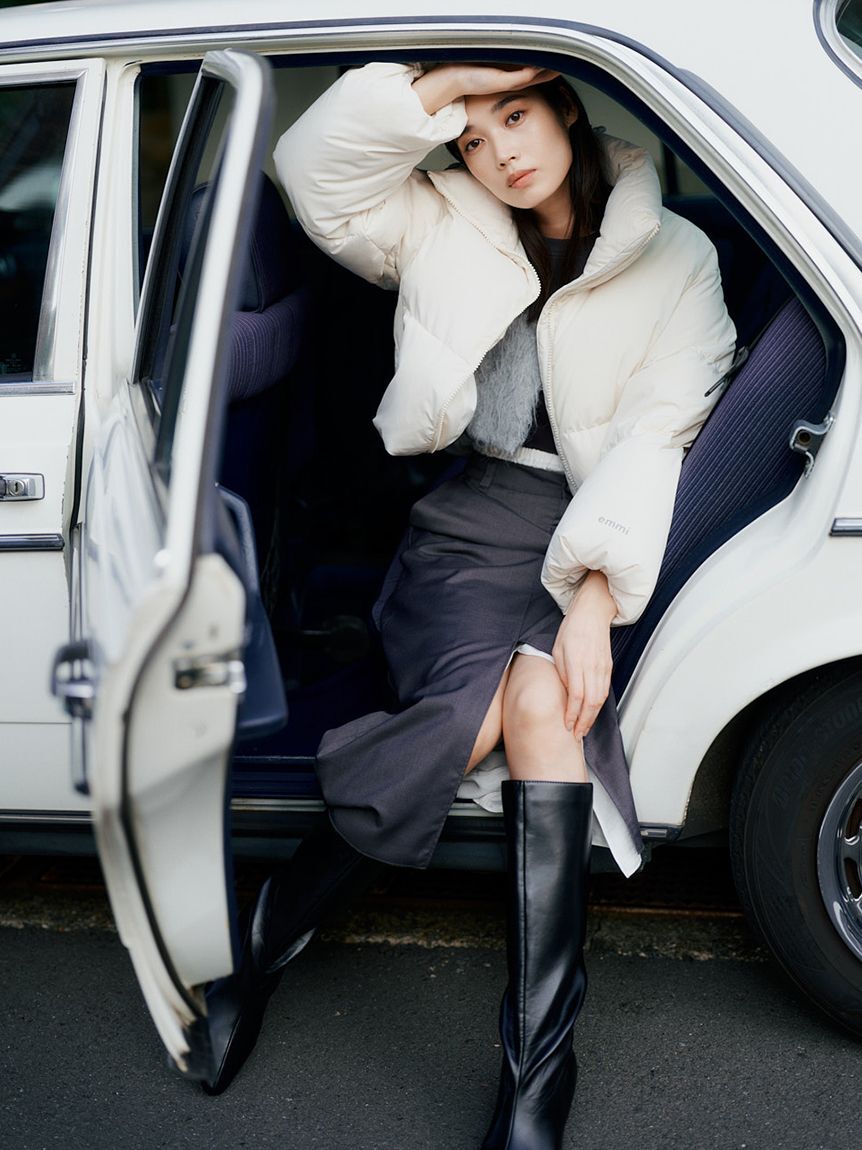 emmi atelier「クロップドフォルムダウンコート」|ダウン|