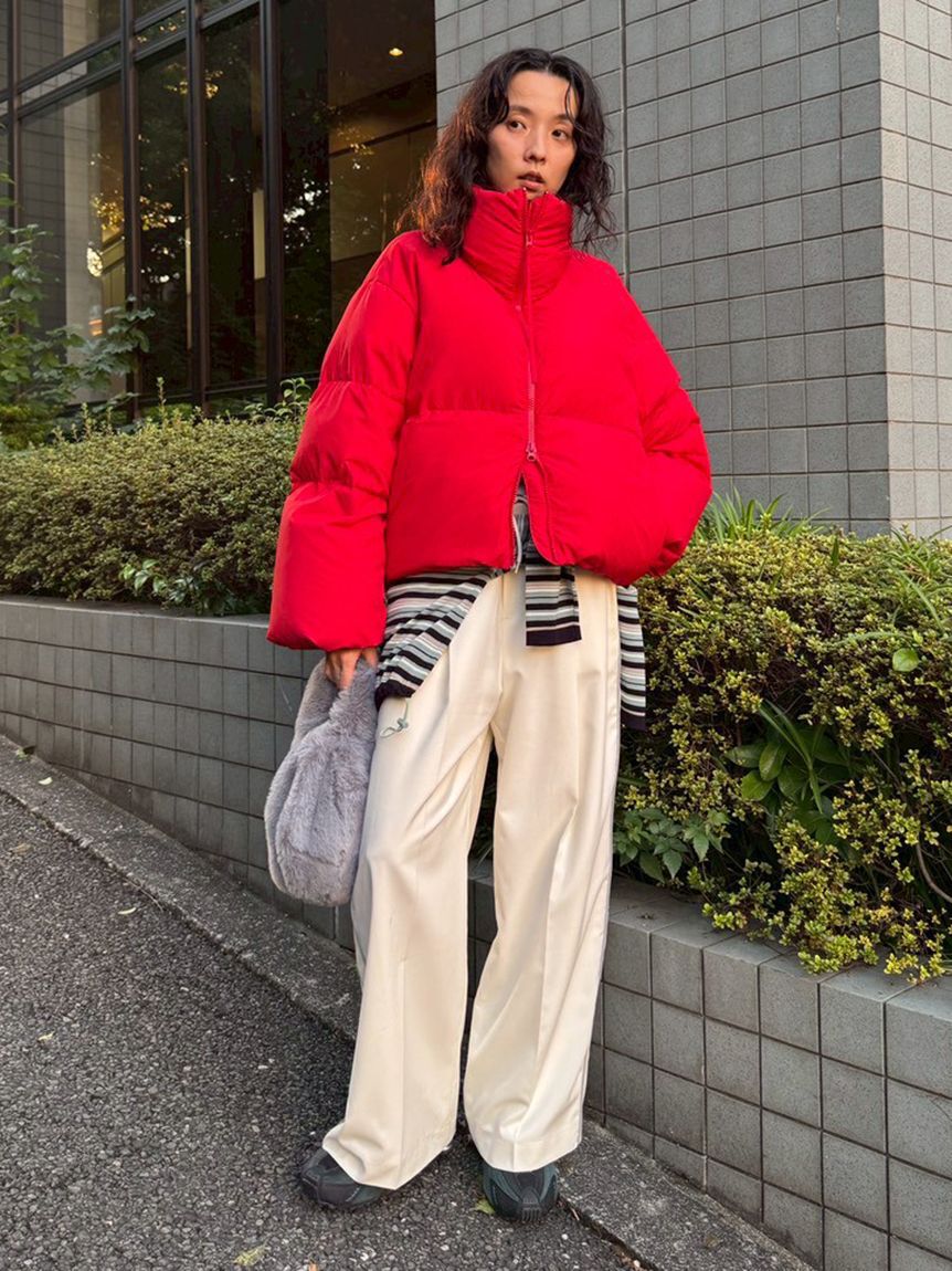 emmi atelier「クロップドフォルムダウンコート」|ダウン|