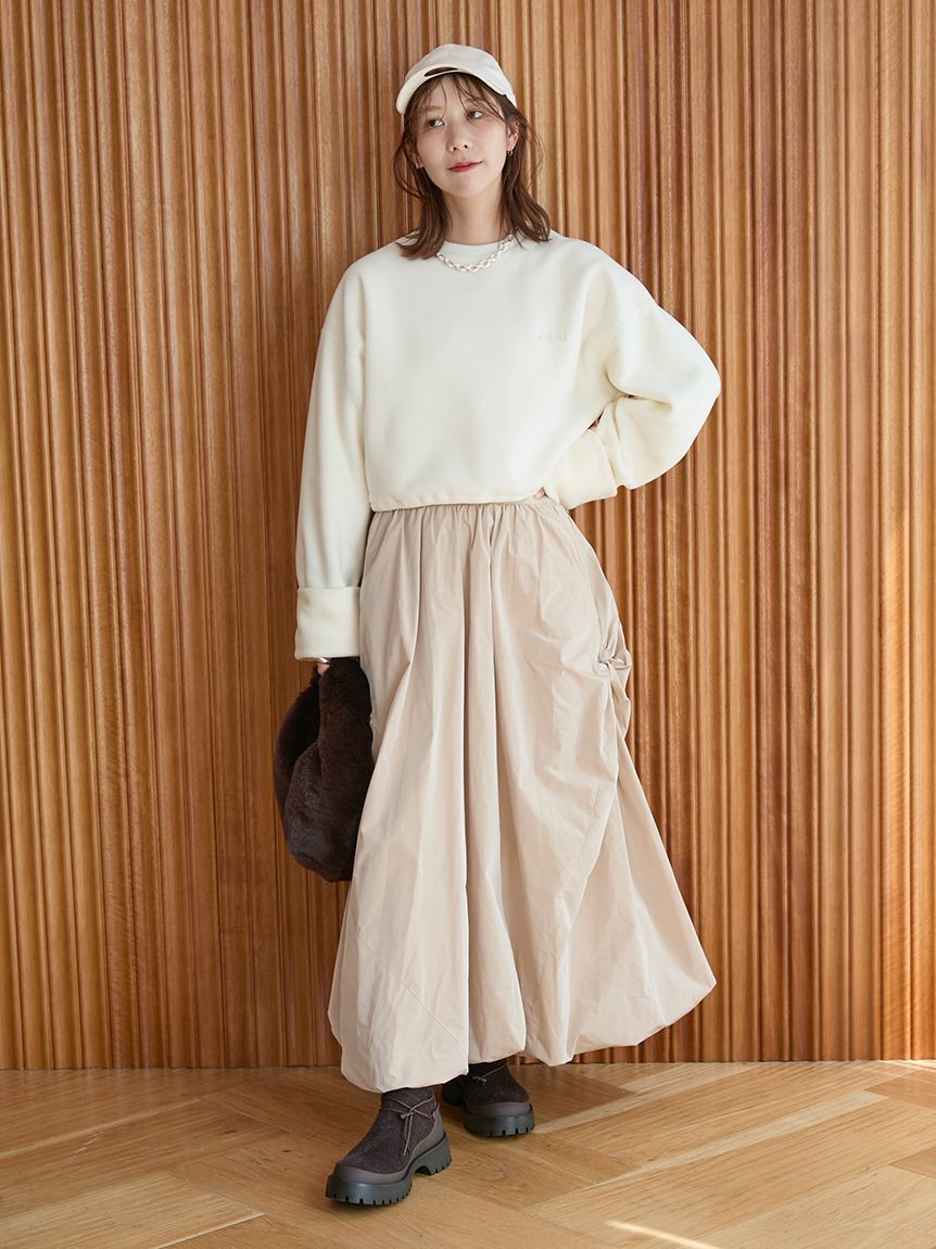 emmi atelier「【ONLINE限定カラー】ツイストバルーンスカート」|スカート|