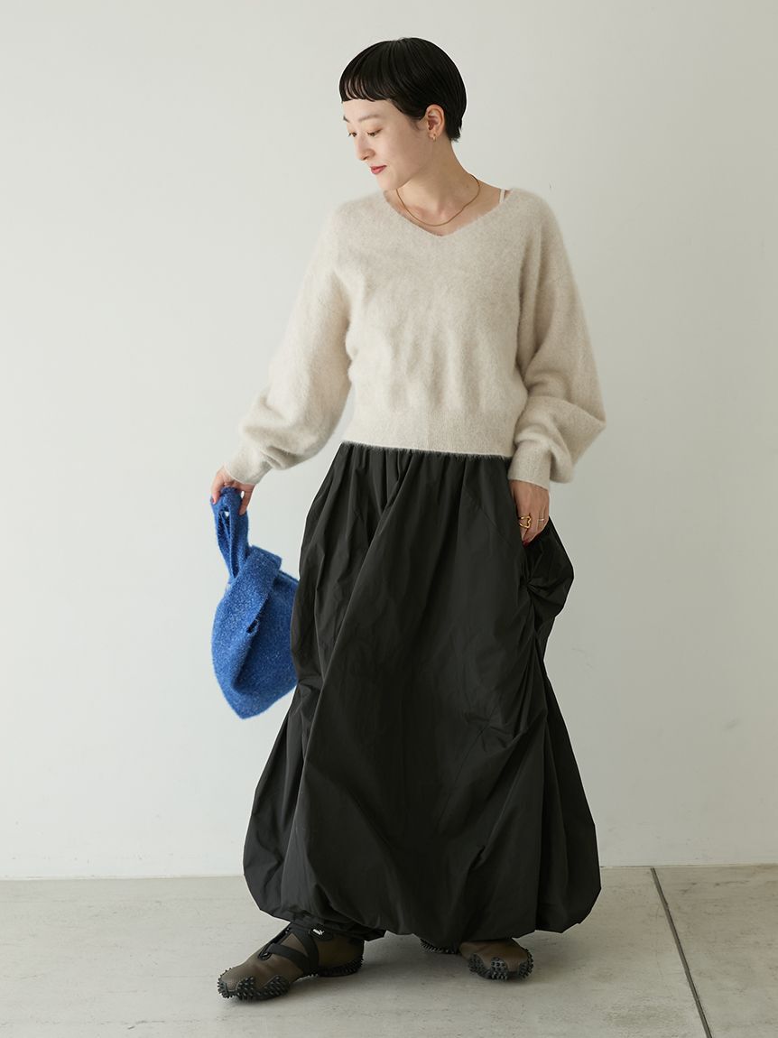 emmi atelier「【ONLINE限定カラー】ツイストバルーンスカート」|スカート|